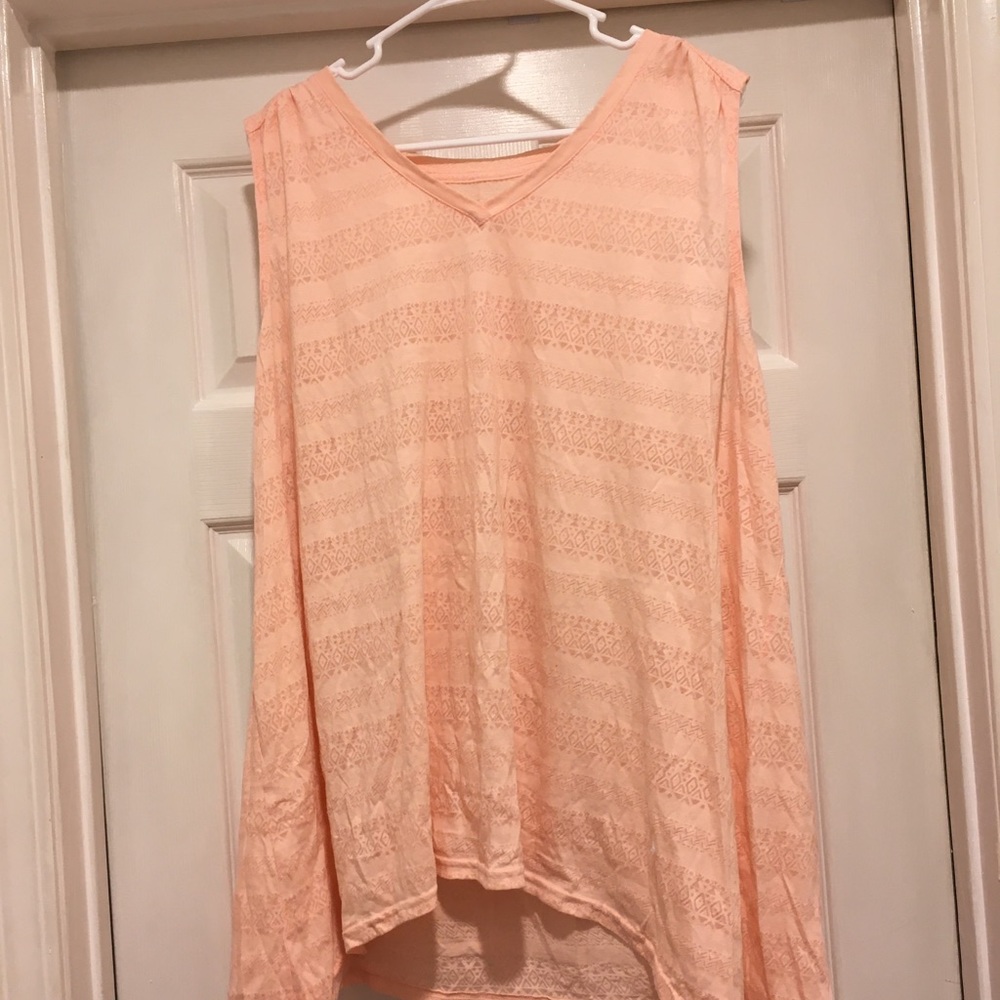 Pastel orange tank top